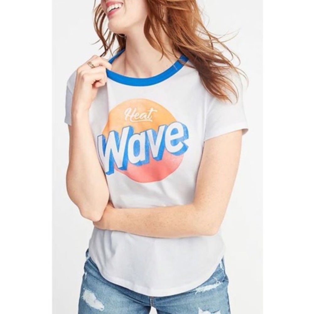 Old Navy Graphic Ringer Tee